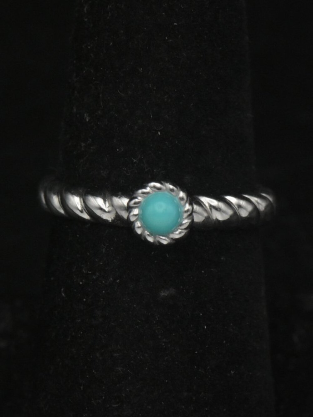 Judith Ripka - Sterling Silver Turquoise Ring - Size 7